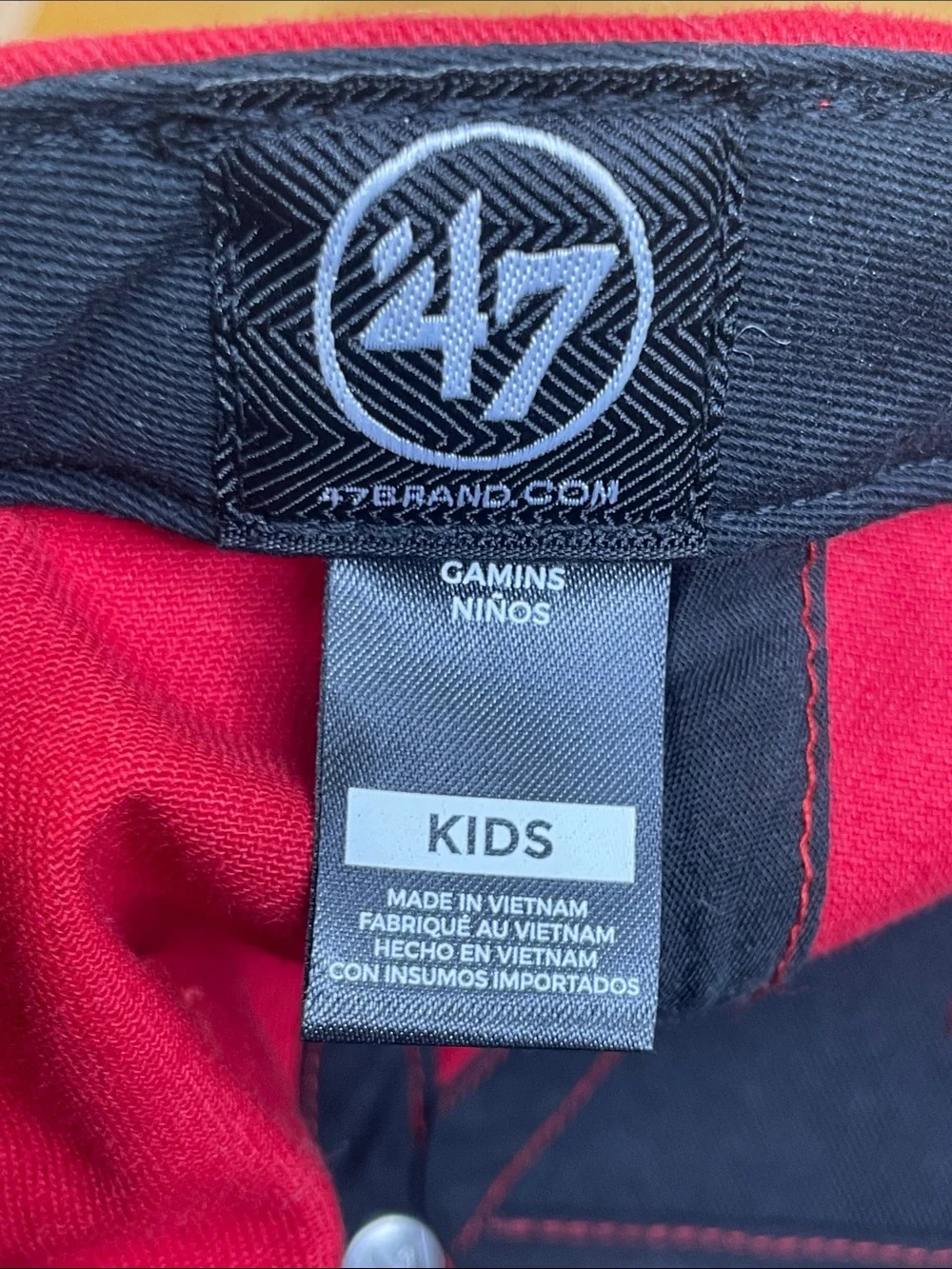 '47 Louisville Slugger Kids Red Baseball Hat